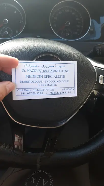 Dr Mazouzi Spécialiste En Endocrinologie