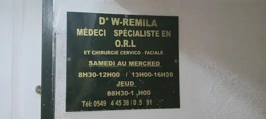 Cabinet O.R.L Dr Remila Wahib