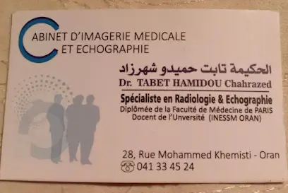 Dr Tabet Hamidou Chahrazed