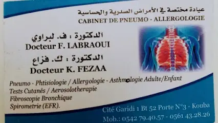 Dr Labraoui - Dr Fezaa : Cabinet de pneumologie Allergologie