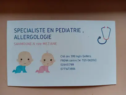 Pédiatre sahmoune née Meziane
