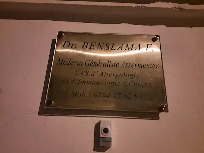 Cabinet de médecine générale du Dr BENSLAMA F