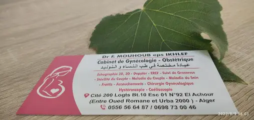 Gynécologue Dr Mouhoub.f